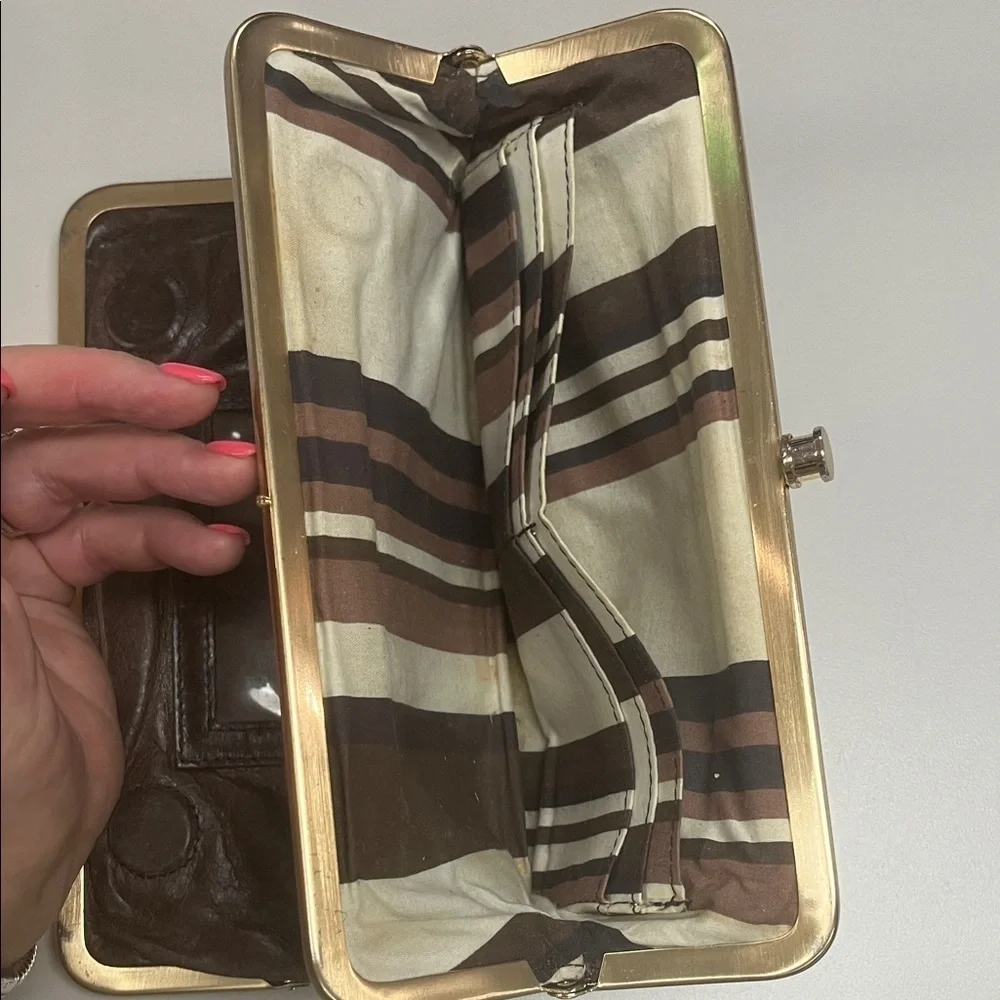 Tasche Brown Leather Clutch Wallet